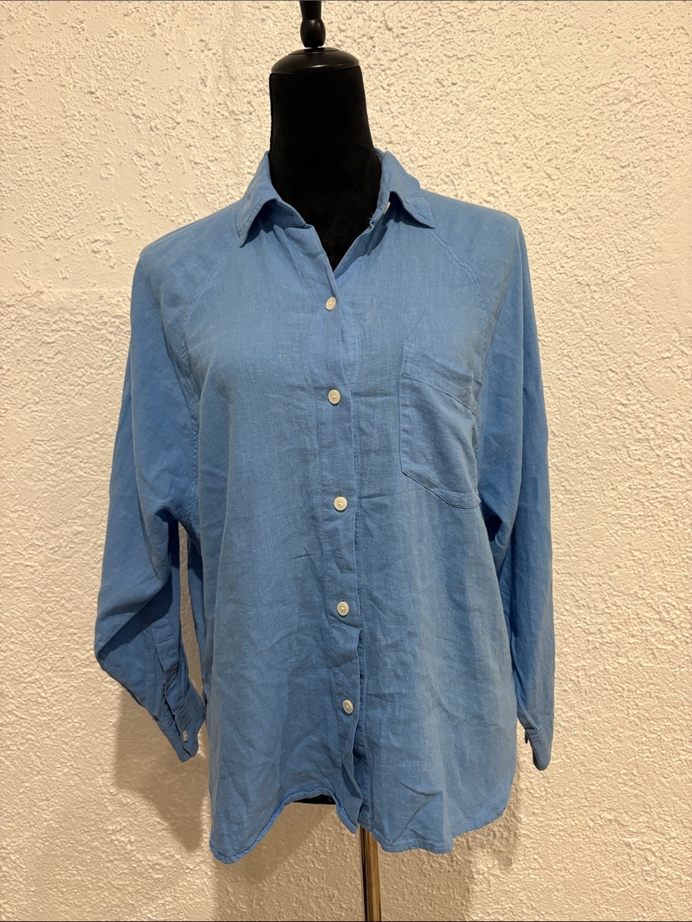Aritzia Wilfred Free Light Blue Button Down Shirt Size XS